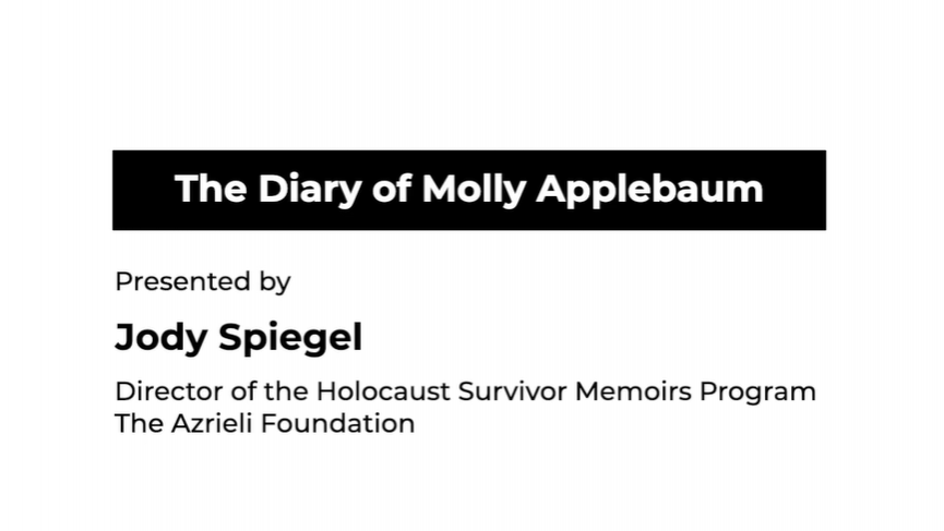 The Diary of Molly Applebaum testimonial