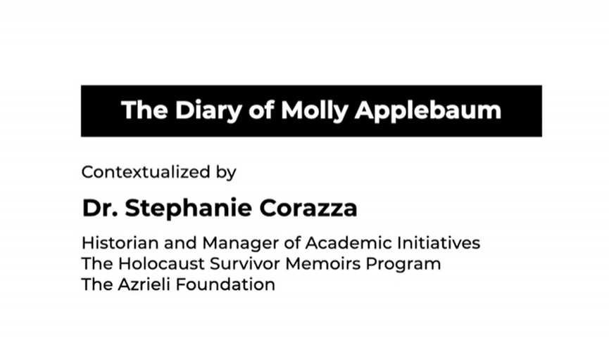 The Diary of Molly Applebaum testimonial