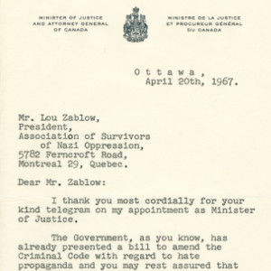 The Trudeau Letter